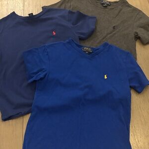 3 Polo by Ralph Lauren Kids Tees in Blue and Gray